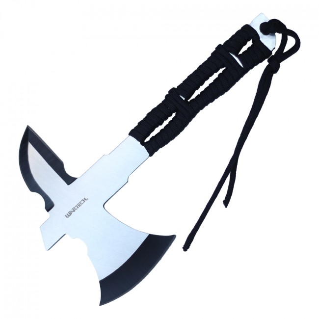 Details about   Mini Throwing Axe8" Overall Full Tang Blue Blade Cord-Wrap Handle Tomahawk