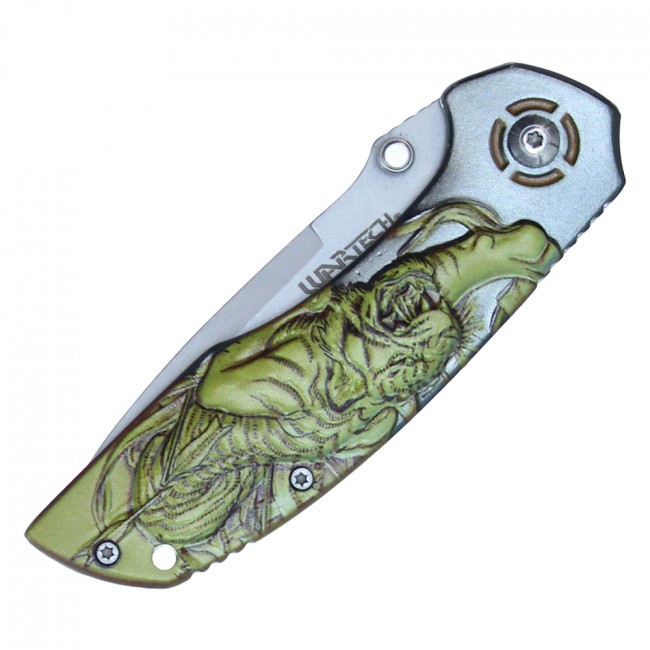 Details about   Spring-Assist Folding KnifeGold Tiger Claw Pocket Hunting EDC PWT263GD 