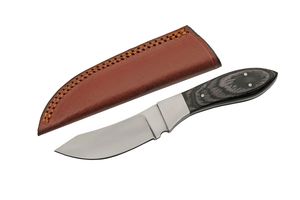 Hunting Knife Rite Edge Gray Wolf Skinner 3.5In Steel Blade Full Tang + Sheath