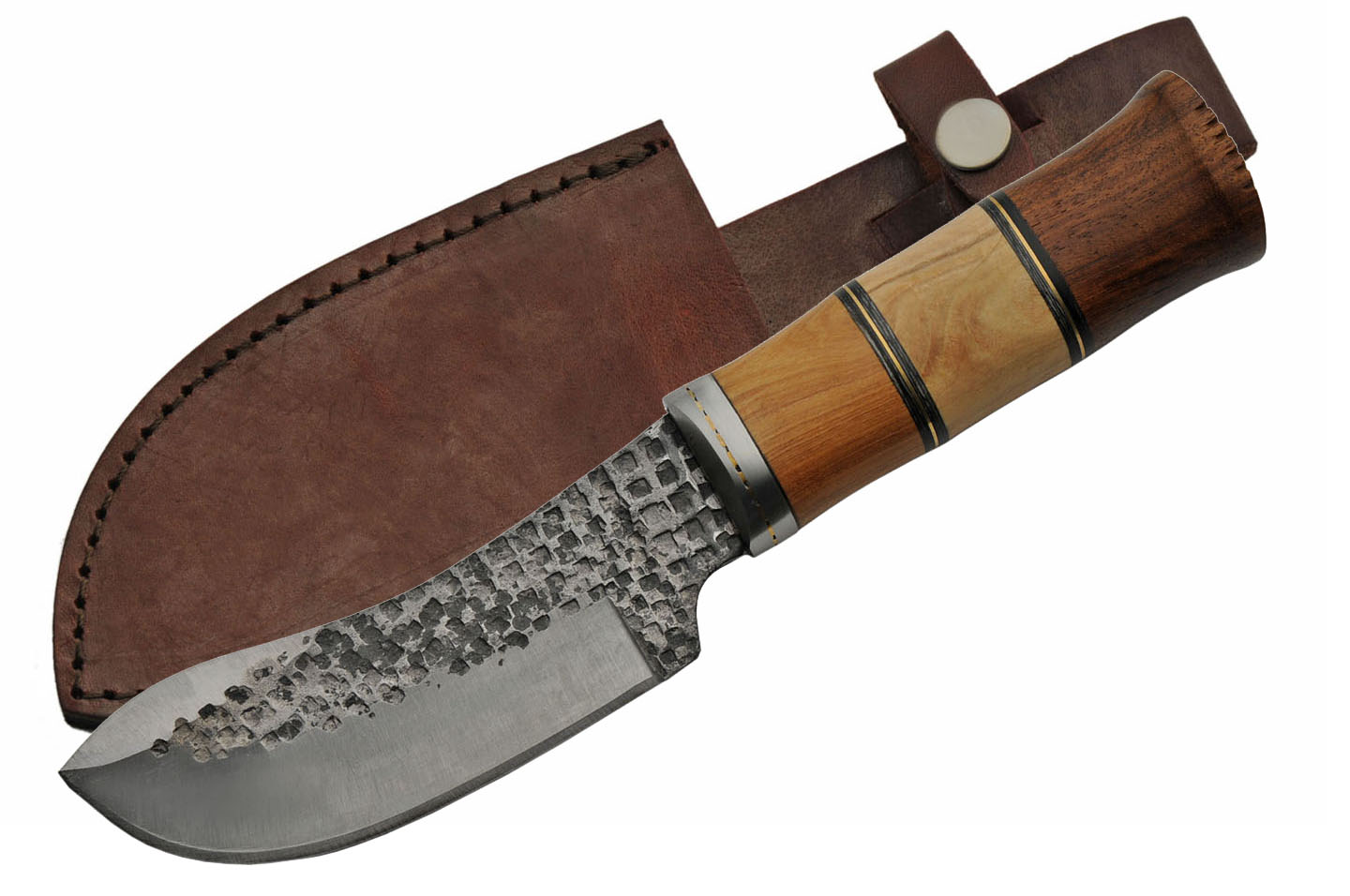 Hunting Knife | Carbon Steel Blade Wood Handle Skinner 10