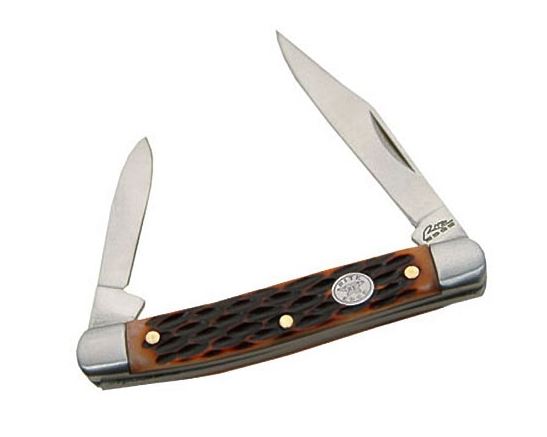Folding Pocket Knife 2.75in. Classic Pen Knife 2 Blade Brown Bone Handle