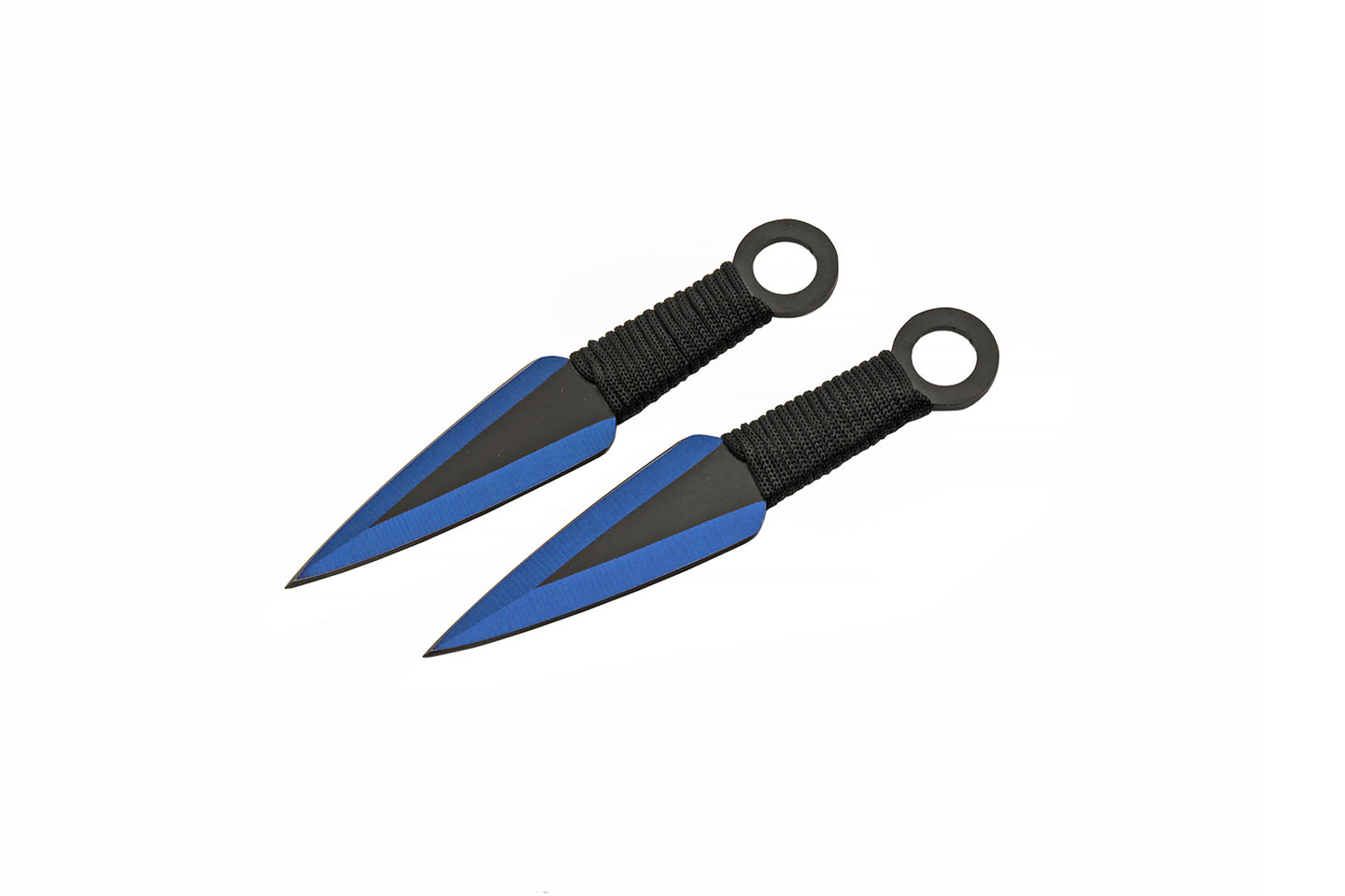Tactical Ninja Sword 27in. Overall Black/Blue Tanto + Throwi