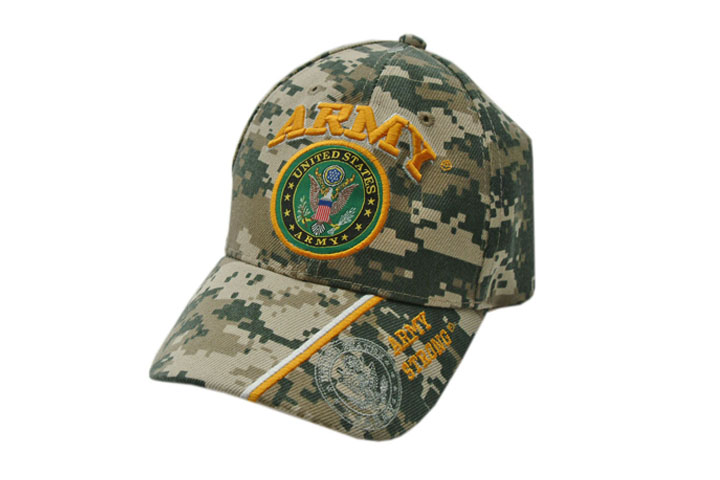 Us Army Strong ACU Digital Camo Baseball Cap - One Size Fits All