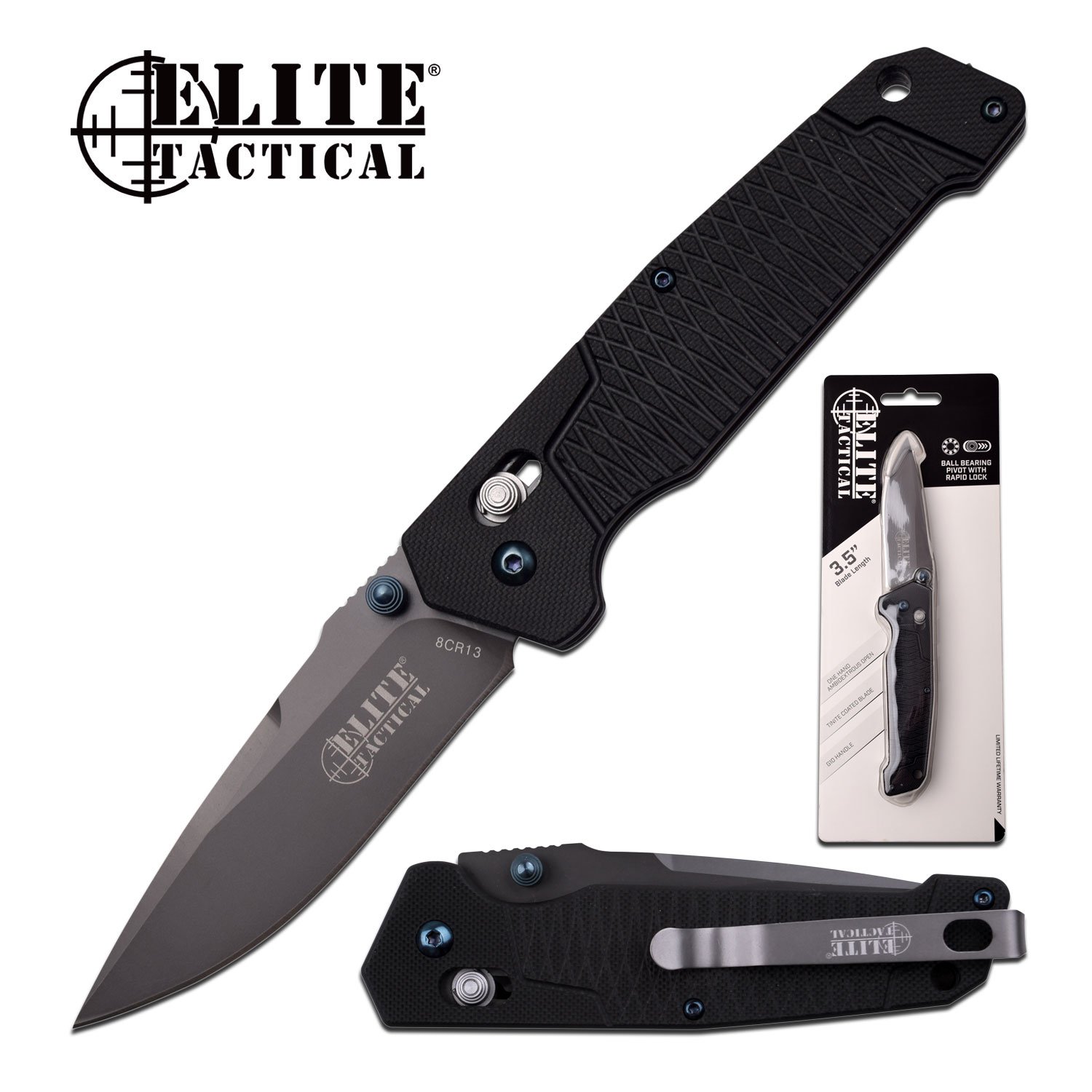 Folding Pocket Knife | Elite Tactical 3.5