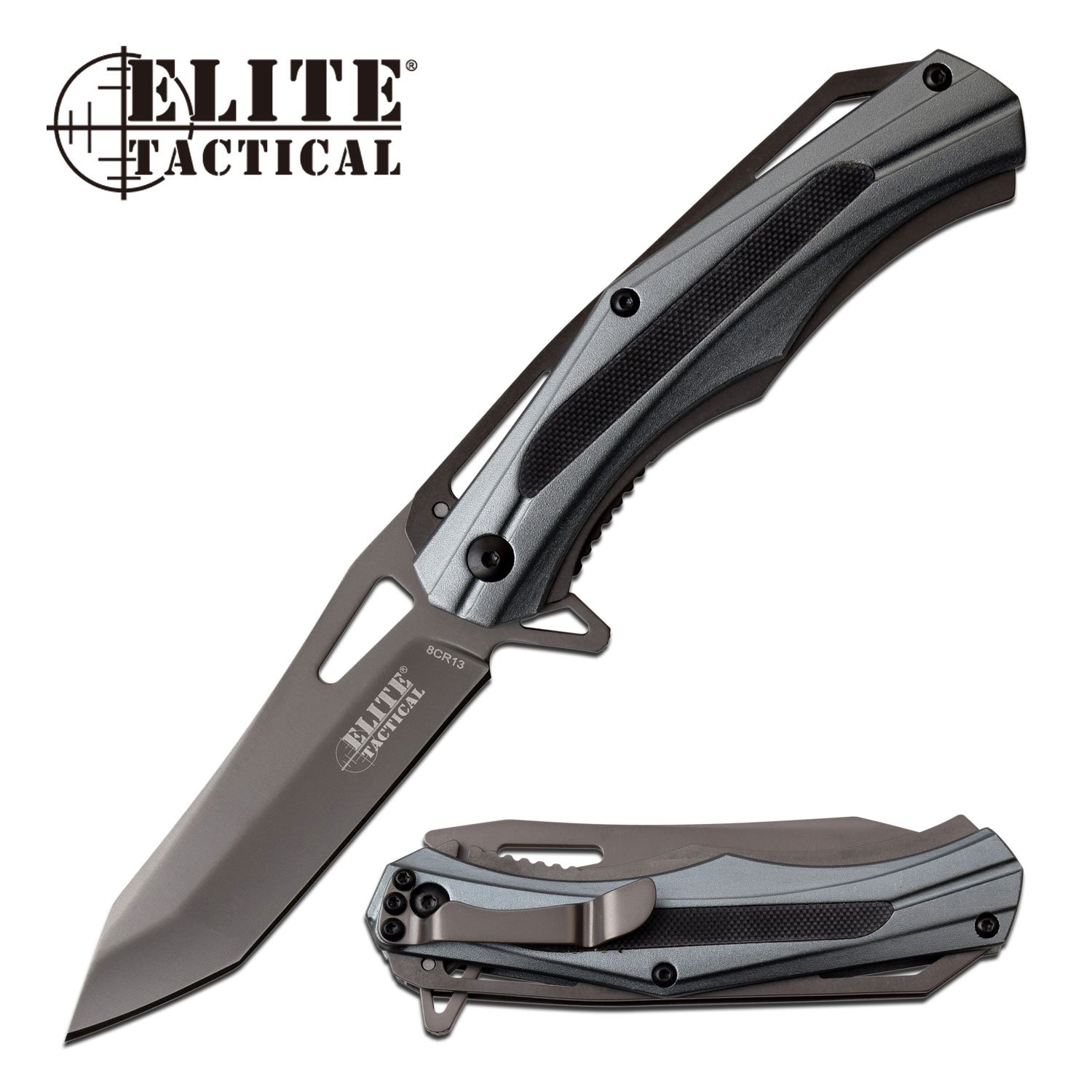Folding Knife | Evolution Gray Tactical Tanto 3.5
