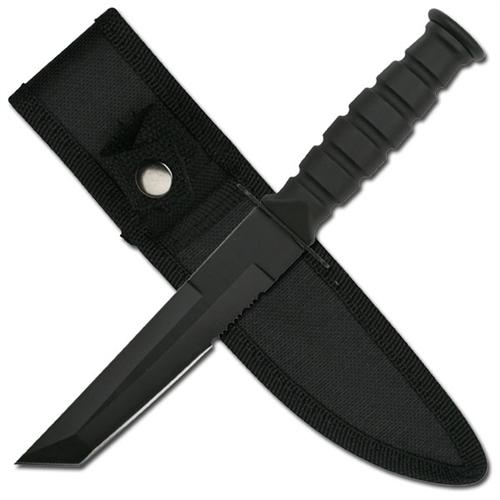 7.5in. Miniature Black Tanto Combat Survival Knife
