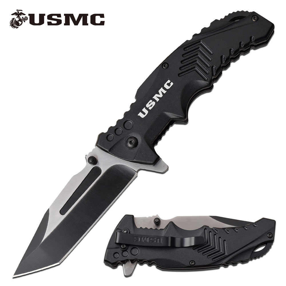 Spring-Assist Folding Knife | Official USMC 3.5