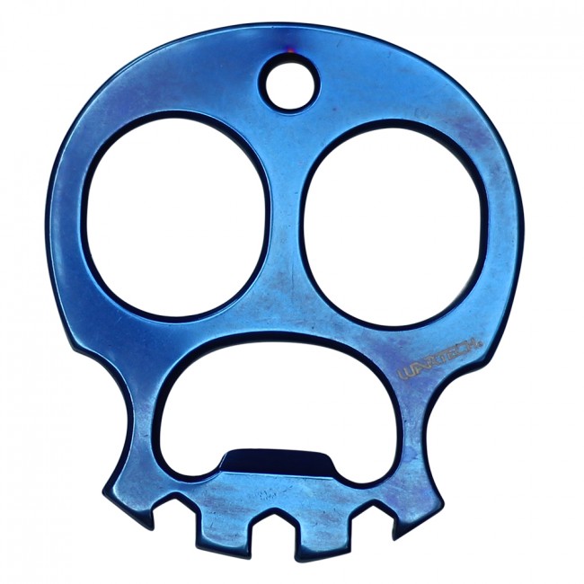 Wartech Skull Knuckle Punch Keychain Bottle Opener 2.5in. - Blue