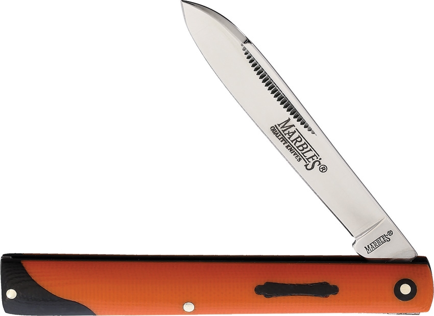 Folding Knife | Marbles Classic Doctor Orange G10 Mirror Stainless Steel Blade