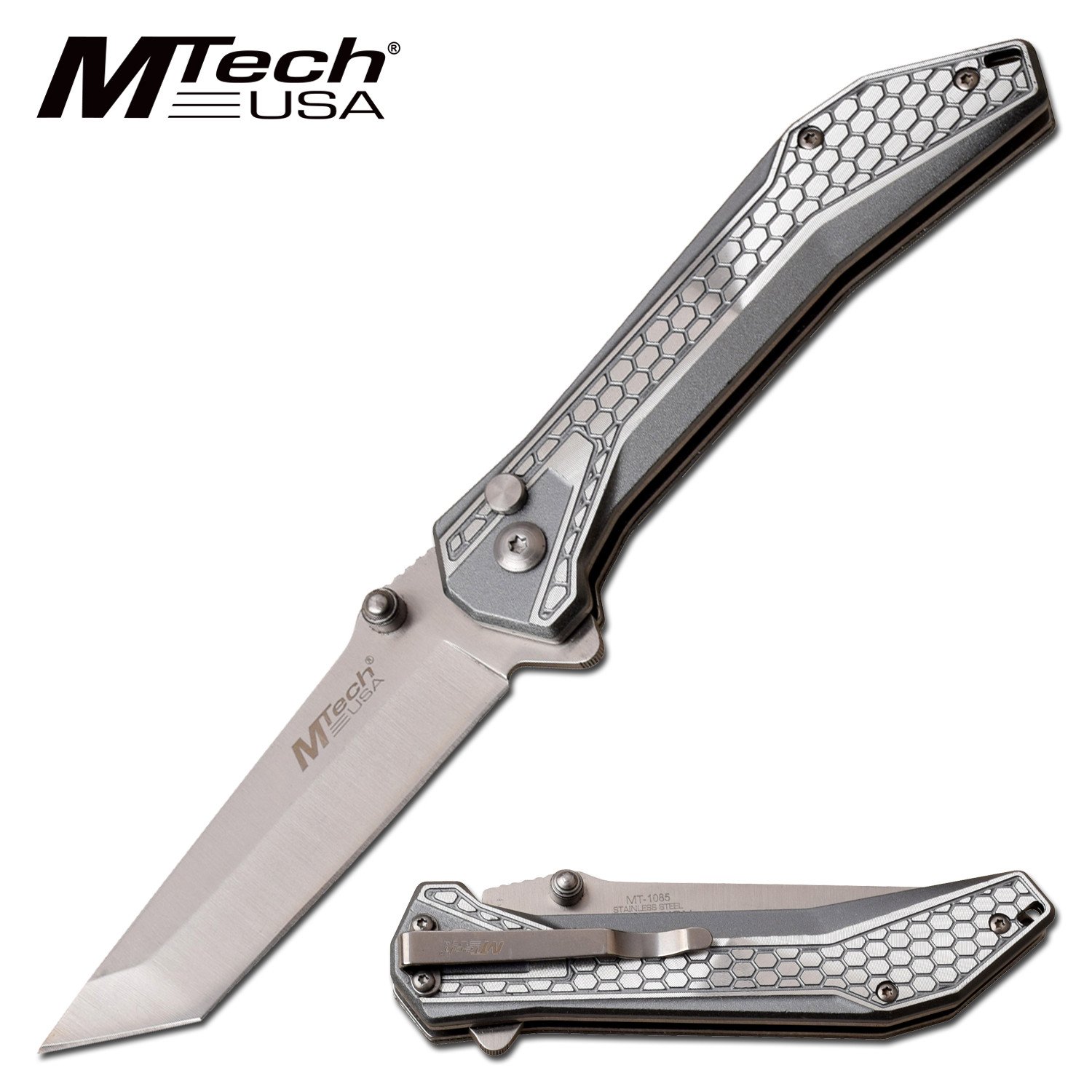 Folding Knife Mtech Gray Tanto 3.25