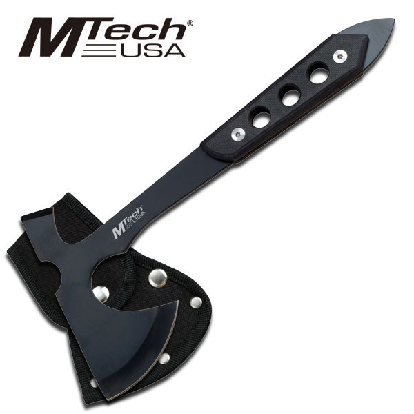 Mtech Black G10 Throwing Axe G10 Grip Handle Ax w/ Nylon Sheath