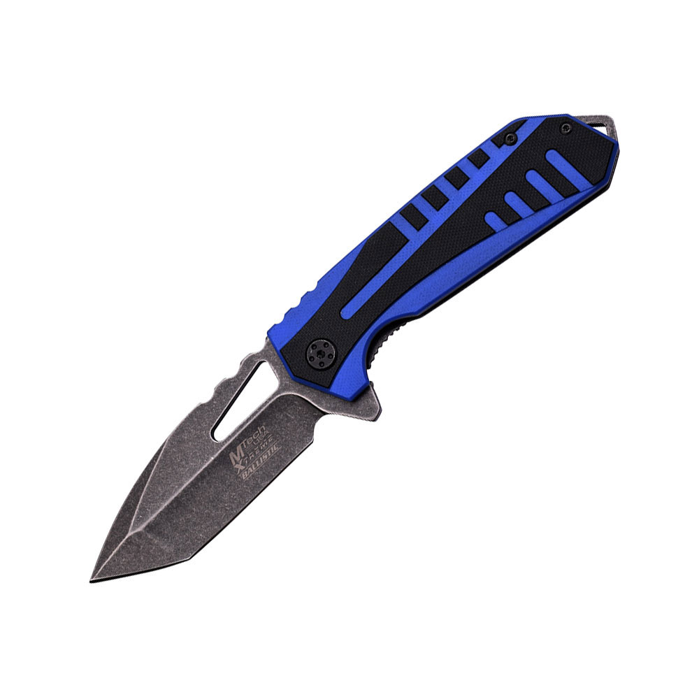 Mtech Tactical Spring-Assist Folding Knife Blue Tanto Everyday Carry