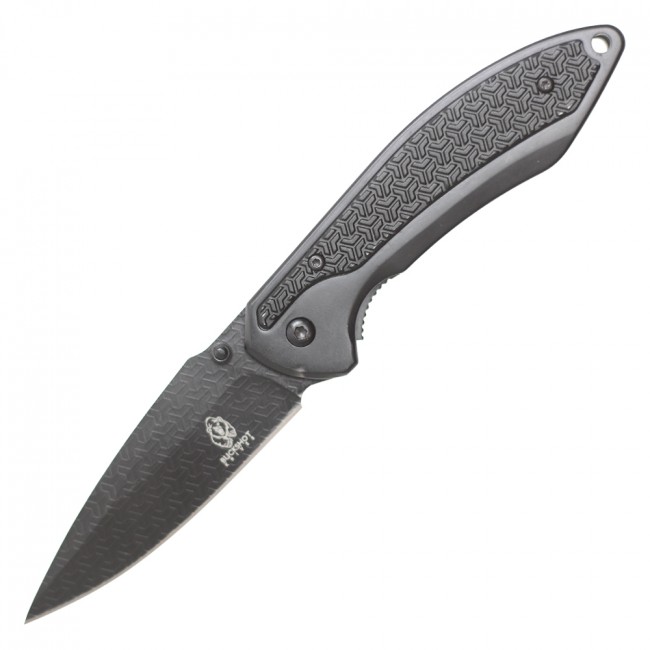 Spring-Assist Folding Pocket Knife Buckshot 8in. Gray Stainless Steel Blade EDC