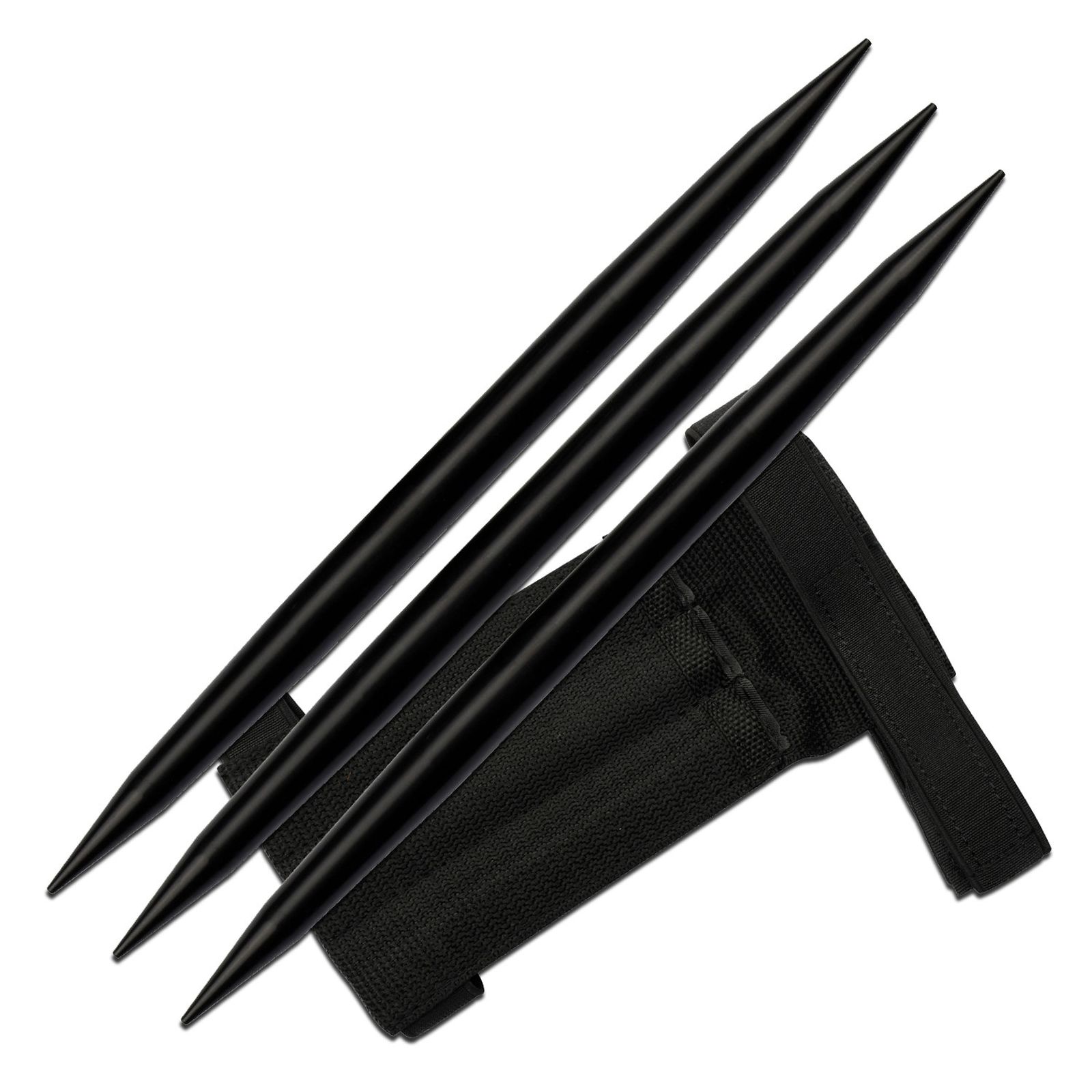 Throwing Knife Set Perfect Point Dual-Point Heavy Darts With Sheath - Black