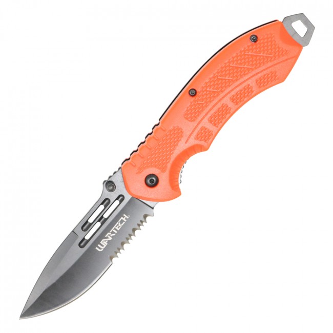 Spring-Assist Folding Knife 3in Black Blade Red Tactical, Mini Thrower In Handle