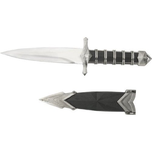 11.5in. Double Edge Medieval Knight Bodyguard Dagger w/ Ornate Scabbard