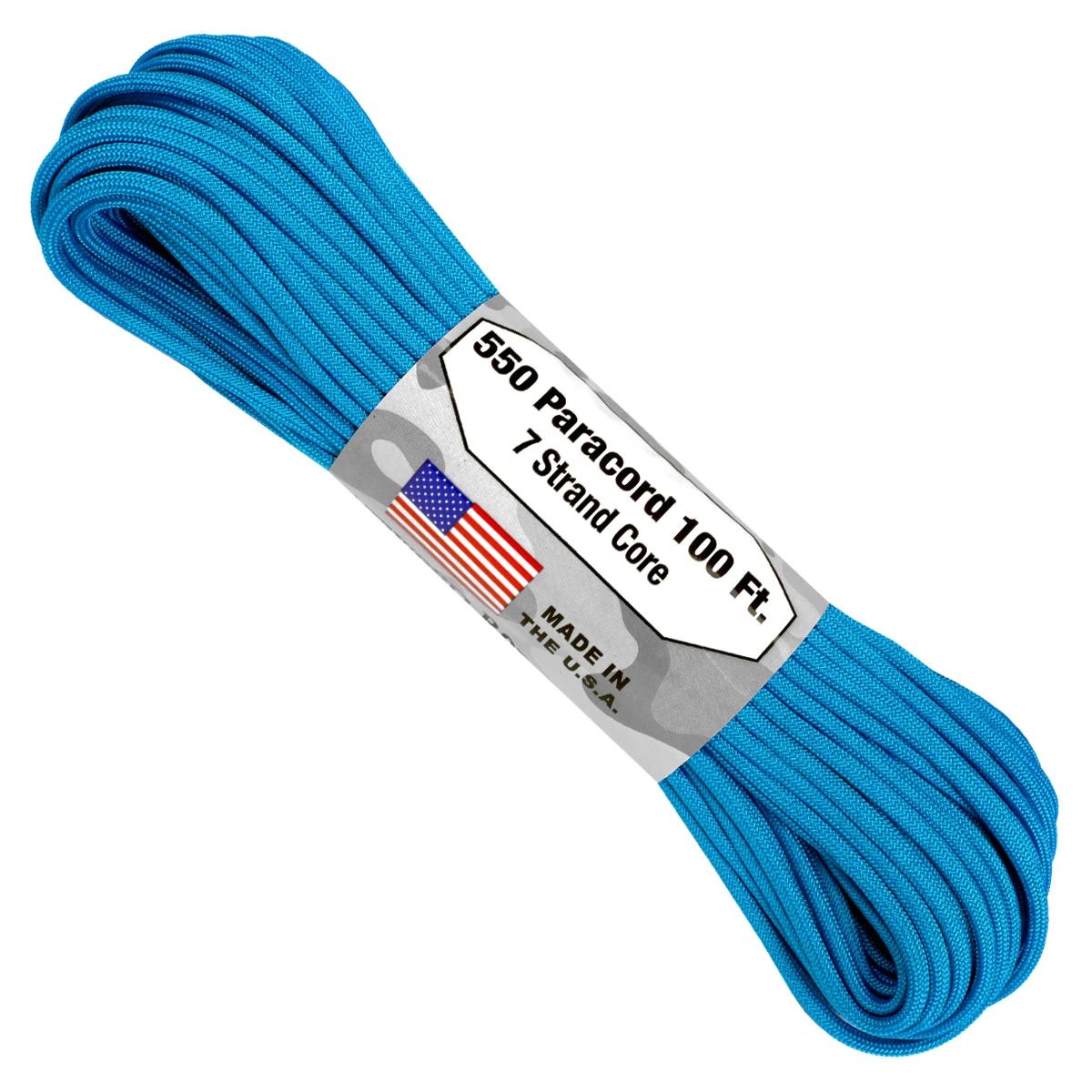 550 Paracord - 100Ft - Blue - Made In Usa