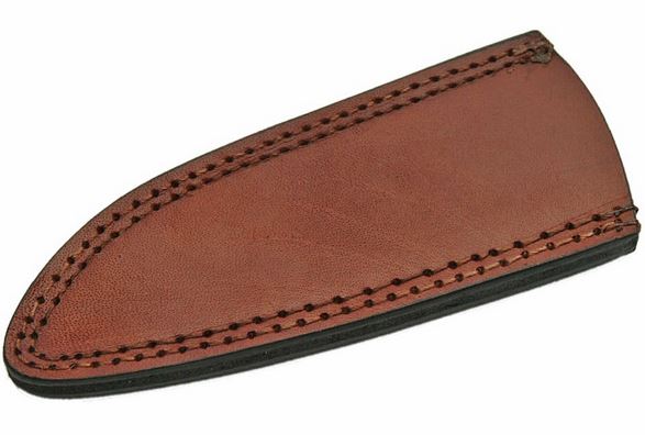 Fixed-Blade Knife Belt Sheath Brown Leather 6.75in - Fits Up To 9 x 2.25in Blade