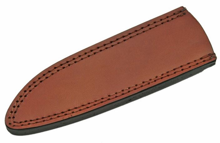 Fixed-Blade Knife Belt Sheath Brown Leather 8.25in - Fits Up To 10.5 x 2in Blade
