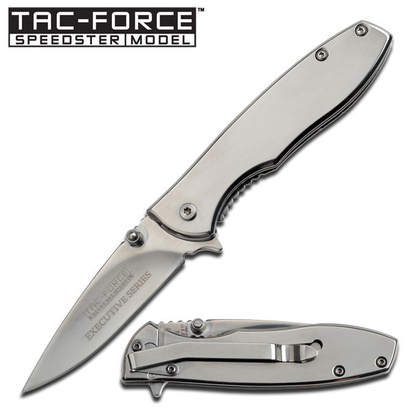 6.75in. Tac-Force Executive Mirror Finish Blade Spring-Assisted Folding Knife