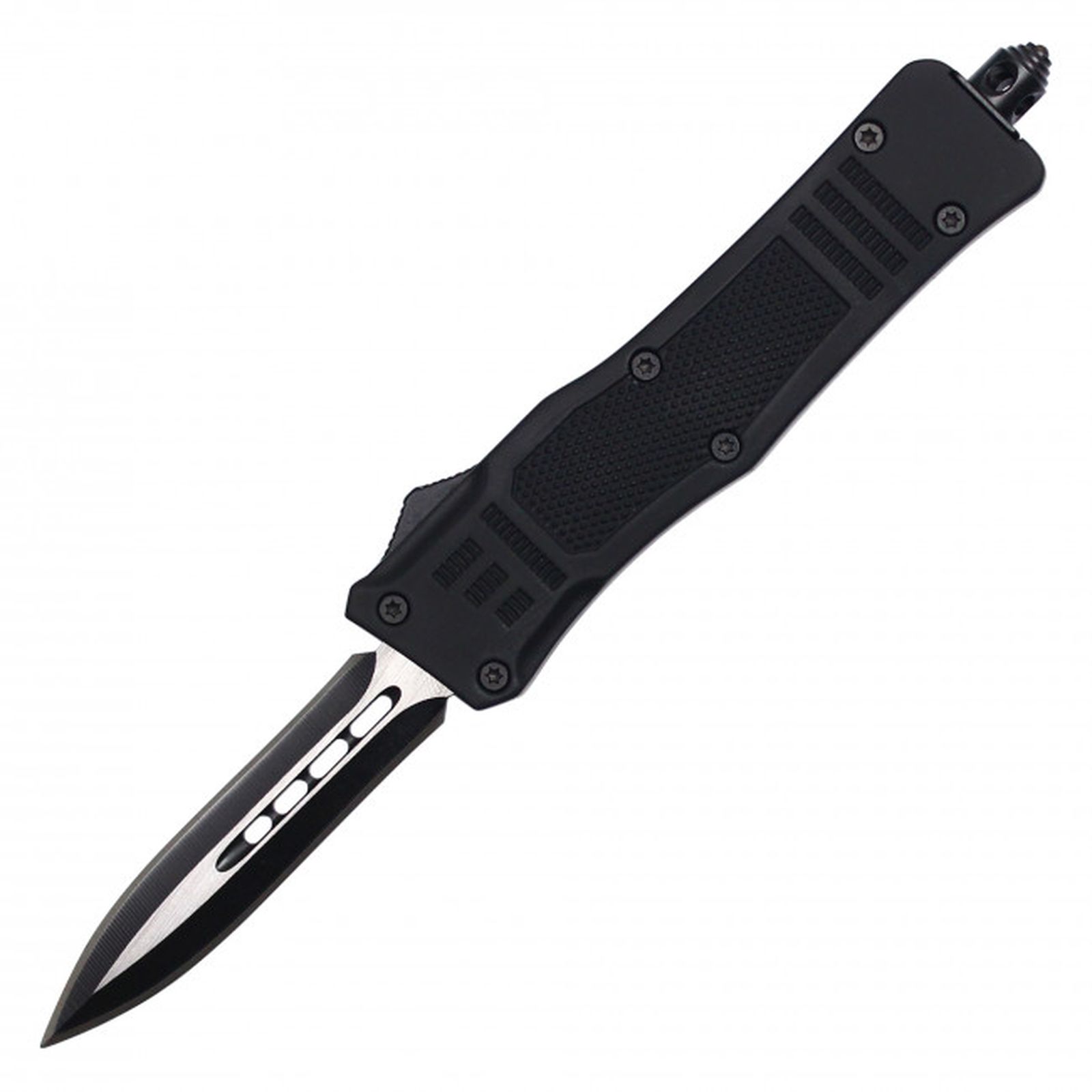 Out-The-Front Automatic Knife 7in. Black Double Edge Blade OTF M107