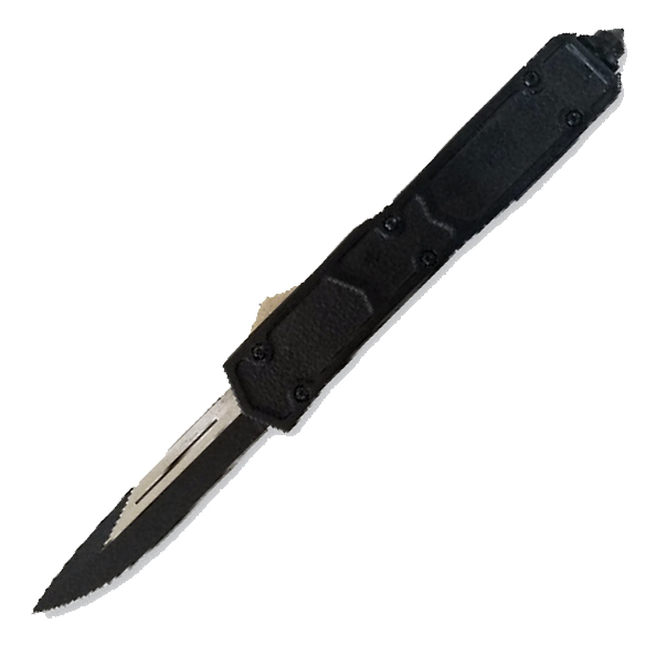 OTF Automatic Knife Single Edge Blade Black - Wns-It-7306-1