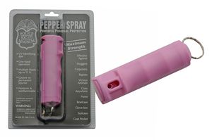 Self-Defense Pepper Spray | Police Oc-17 Magnum Mace 0.5 Oz Keychain - Pink