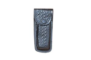 Textured Black Genuine Leather Belt Sheath For 4
