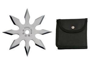 Throwing Star 4in. Rite Edge 8 Point Shuriken + Black Nylon Pouch