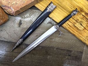 13.5in. Gothic Skull Warlord's Medieval Dagger Short Sword Cosplay Costume