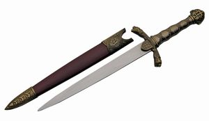 Fixed Blade Dagger Knife 15in. Renaissance Blade Robin Hood Scabbard Ren Fest