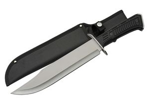 Bowie Knife Rite Edge 9.5in. Clip Point Blade Tactical Combat + Black Sheath