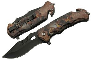 Folding Knife | Bald Eagle Brown Stainless Steel Drop Point Blade Tactical EDC