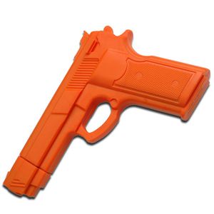 Martial Arts Training | Orange Rubber Combat Training Pistol Gun 7