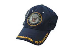 Us Navy Blue 'We Own The Seas' Baseball Cap - One Size Fits All