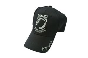Pow Mia Black Baseball Hat Cap - One Size Fits All