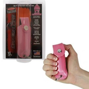 Dragon Fire Pink Pepper Spray 0.5Oz Small Self-Defense With Keychain Case