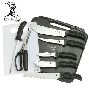 9-Pc. Elk Ridge Big Game Hunter Knife Set W/ Carry Case