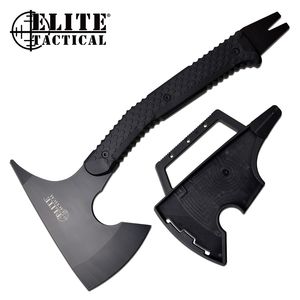 Elite Tactical Hatchet 15in Overall Military Combat Throwing Ax Tomahawk + Sheath