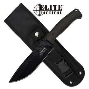 Tactical Knife Evolution 6.25in. Stone Blade Full Tang Combat Tactical + Sheath