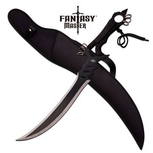 Fantasy Sword | Black Demon Scimitar Saber Blade With Sheath Fm-678Bk