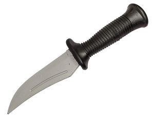 Rubber Practice Knife 11in. Costume Prop Dagger Pirate Curved Blade Training