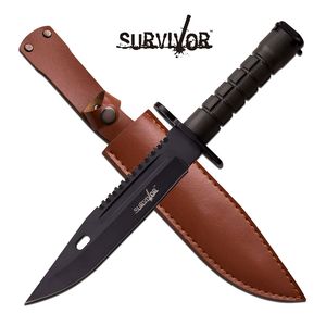 Fixed-Blade Tactical Knife Black Army Green Military Bayonet Survival Blade