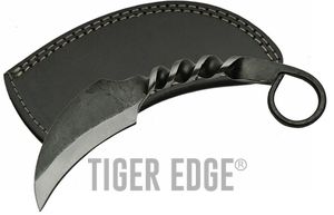 Karambit Knife 7in Overall Forged Carbon Steel Blade Full Tang Tactical + Sheath