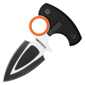 Push Dagger Wartech Tactical Punch Knife 3in Blade - Black/Silver