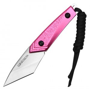 NEW Boxcutter Wartech Mini 2in Blade Full Tang with Sheath - Pink