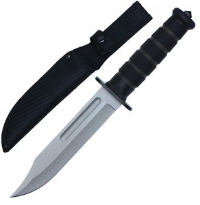 Tactical Survival Knife Wartech 7in. Clip Point Blade Military Combat + Sheath