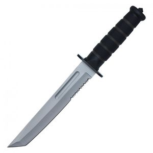 Fixed Blade Knife 12.75in. Tanto Serrated Combat Military Hunting Blade Hwt49Cht