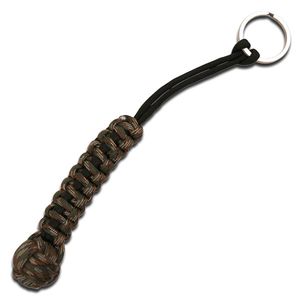 Forest Camo Monkey Fist Survival Self Defense 7.5 Ft. Paracord Keychain