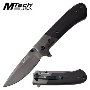 Folding Knife Mtech | Mtech Gunmetal Blade Tactical EDC Ball Bearing Pivot Gray